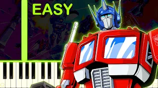 TRANSFORMERS G1 THEME - EASY Piano Tutorial