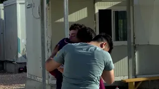 Teen survivor hugs brother after Greece shipwreck