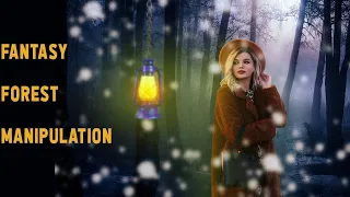 Night forest effects tutorial - Photo manipulation photoshop