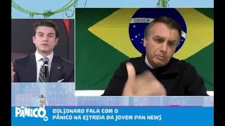 Bolsonaro abandona entrevista na Jovem Pan ao ser perguntado pelo André Marinho sobre rachadinha