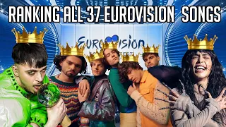 All 37 Eurovision Songs Ranked - Before The Show (With Comments)