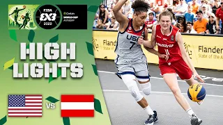 USA v Austria | Women | Highlights | Crelan FIBA 3x3 World Cup 2022