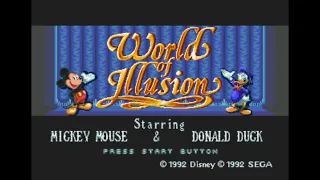 World of Illusion (Genesis) - Mickey and Donald Full Playthroughs