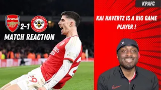 KAI HAVERTZ SCORES AGAIN | ARSENAL 2-1 BRENTFORD MATCH REACTION