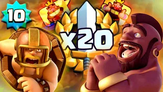 🕯 Ч.6 - ГРАНДЫ X20 | 10 ЛВЛ КОРОЛЯ - КЛЕШ РОЯЛЬ/CLASH ROYALE