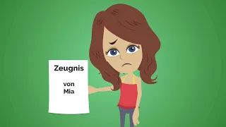 Deutsch lernen | Mia bekommt ihr Zeugnis