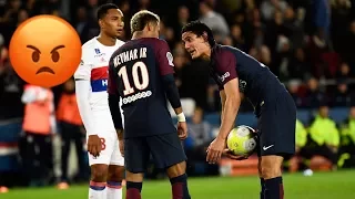 Neymar and Cavani fight over penalty