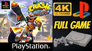 Crash Bandicoot: Warped | PS1 | 4K60ᶠᵖˢ UHD🔴 | 105% Longplay Walkthrough Playthrough Full Movie Game