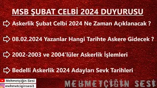 Askerlik Şubat Celbi 2024 MSB DUYURUSU YAYINLANDI !