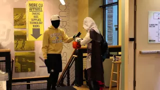 CU Book Store Halloween Mannequin Prank