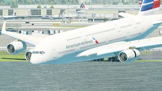 A380 Crash Into Water During Landing [XP11]