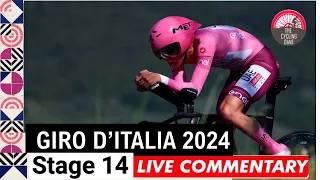 Giro d'Italia 2024 Stage 14 LIVE COMMENTARY - Tadej Pogacar VS Filippo Ganna On The Time Trial?
