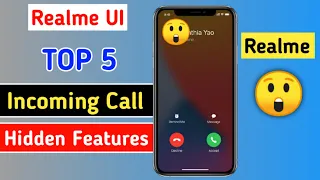 Realme top 5 incoming call hidden features | realme incoming call setting | Technicalbidu