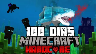 🌊SOBREVIVÍ 100 DIAS en un OCEANO en MINECRAFT HARDCORE (y ESTO es lo que PASÓ⚠️)