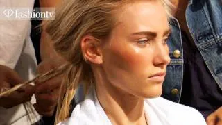 Hair & Makeup - Max Mara Backstage - Milan Fashion Week Spring 2012 MFW | FashionTV - FTV