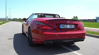 MERCEDES BENZ SL550 AMG 2013 STOCK EXHAUST SOUND AND ACCELERATION