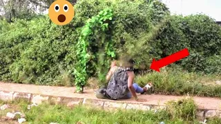 OMG SHE FELL 🙆 | LOUD SCREAMS and SCARES❗❌ no DULL moments|| BUSHMAN PRANK