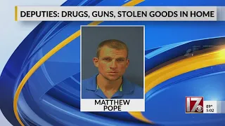 Sampson County deputies find guns, drugs, stolen goods in home