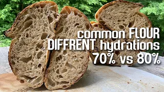 Common WEAK FLOUR, sourdough bread test. 70% vs 80% | by JoyRideCoffee