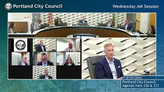 Portland City Council Meeting AM Session 04/24/24
