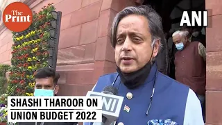 Budget 2022 extremely disappointing: Shashi Tharoor