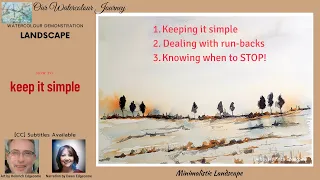 DON'T BIN IT! Loose watercolor landscape | Dealing with run-backs | Knowing when to stop