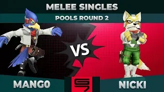 Mang0 vs Nicki - Melee Singles: Pools R2 Winners Semifinal - Genesis 7 | Falco vs Fox