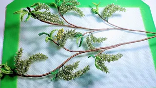Веточки Тутового дерева (Шелковица) из бисера МК от Koshka2015 - цветы из бисера,  бисероплетение