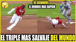 Así Elly De La Cruz Hizo el Triple más Rápido del MUNDO en Solo 10 Segundos LO NUNCA ANTES VISTO MLB