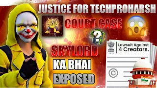 JUSTICE FOR TECH PRO HARSH | COURT CASE TO SKYLORD BROTHER | SKYLORD BROTHER EXPOSED @HARSHH-