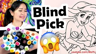 Blind Pick Coloring Disney's Little Mermaid | Mei Yu Art | Artist Coloring Childrens' Coloring Book