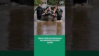 RENATO GAÚCHO É RESGATADO NAS ENCHENTES DE PORTO ALEGRE | #shorts | ge.globo