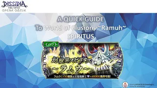 DFFOO GL | World of Illusions Ramuh SPIRITUS Overview
