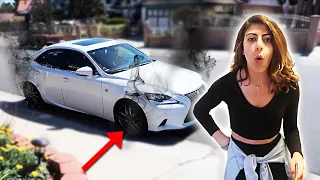 I can’t believe she drove her car like this...