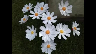 DAISY FROM a plastic BOTTLE / How to make FLOWERS from plastic bottles with Their hands