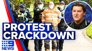 Melbourne CBD to be locked down to prevent protest | Coronavirus | 9 News Australia