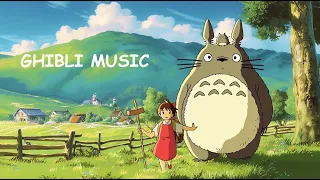 Piano Ghibli music for reading, studying, homework, stress relief, and relaxation | Best Ghibli pian