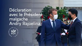 Déclaration conjointe avec le Président de la République de Madagascar Andry Rajoelina