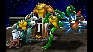 Battletoads - arcade game - 2 нуба (2 players) MAME