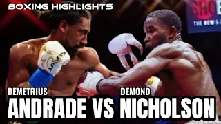 DEMETRIUS ANDRADE VS DEMOND NICHOLSON HIGHLIGHTS