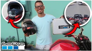 COMPREI UMA CAMERA GOPRO HERO 4 & MICROFONE DUDACELL - VALE APENA PARA MOTOVLOG ? UNBOXING E TESTE