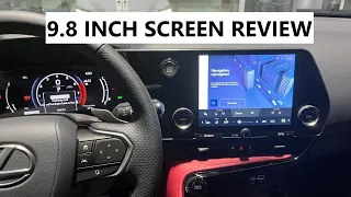 is 9.8 inch screen small compared to 14 inch? 22 Lexus NX touchscreen review