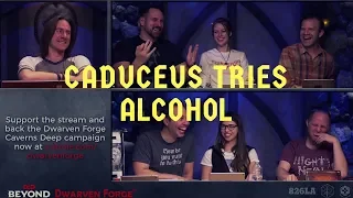 Caduceus Clay tries Alcohol