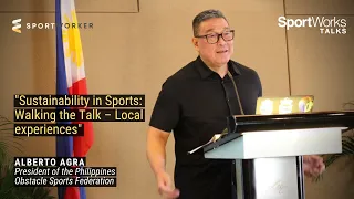 "Sustainability in Sports: Walking the Talk – Local experiences” - Alberto Agra