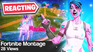 Reacting To FORTNITE MONTAGES and RATING THEM 1-10... (PART 4)