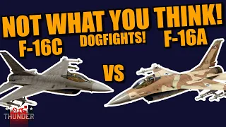 War Thunder DEV - DOGFIGHTS! F-16C Block 50 vs F-16A Block 10, NOT what you probably WOULD THINK!