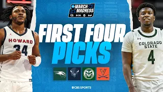 2024 MARCH MADNESS FIRST FOUR GAME PICKS: Wagner vs Howard, Colorado State vs Virginia | CBS Sports