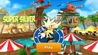 Sonic Dash - Super Silver New Character Unlocked  - All Characters Unlocked vs Bosses Eggman & Zazz