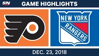 NHL Highlights | Flyers vs. Rangers - Dec 23, 2018