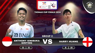 Anthony Sinisuka Ginting  (INA) vs Harry Huang (ENG) | Thomas & Uber Cup Finals 2024 | MS - Group C